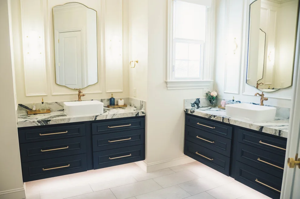 French Doctor Primary Bath by Wade Home Remodeling - Photo 24