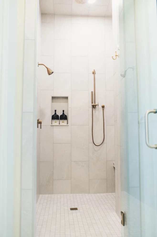 French Doctor Primary Bath by Wade Home Remodeling - Photo 20