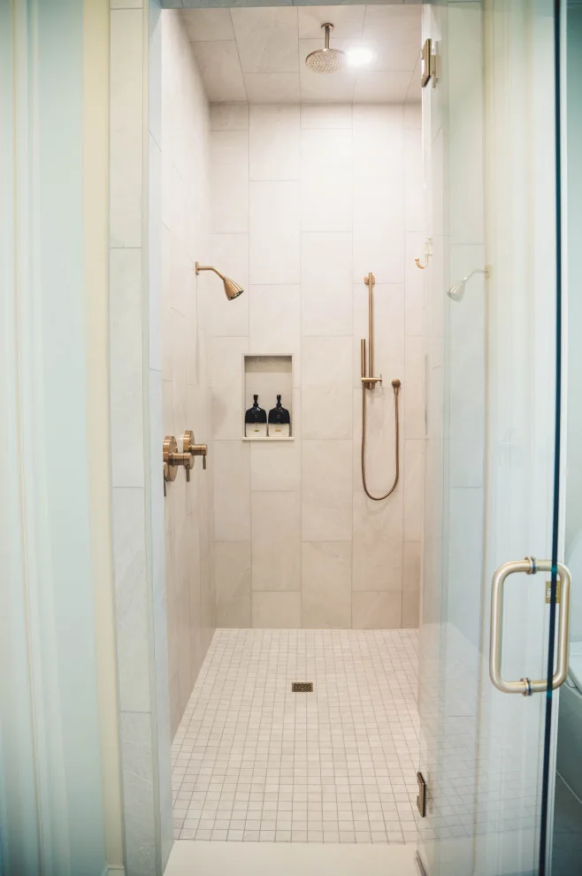 French Doctor Primary Bath by Wade Home Remodeling - Photo 12