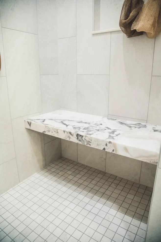 French Doctor Primary Bath by Wade Home Remodeling - Photo 8