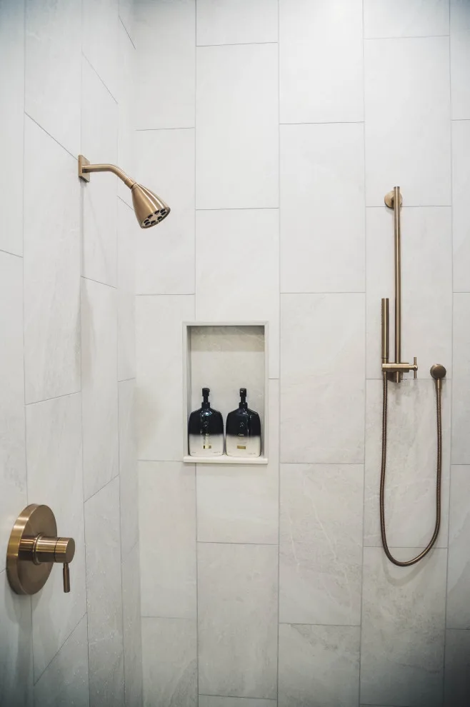 French Doctor Primary Bath by Wade Home Remodeling - Photo 51