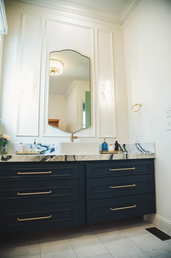 French Doctor Primary Bath by Wade Home Remodeling - Photo 15