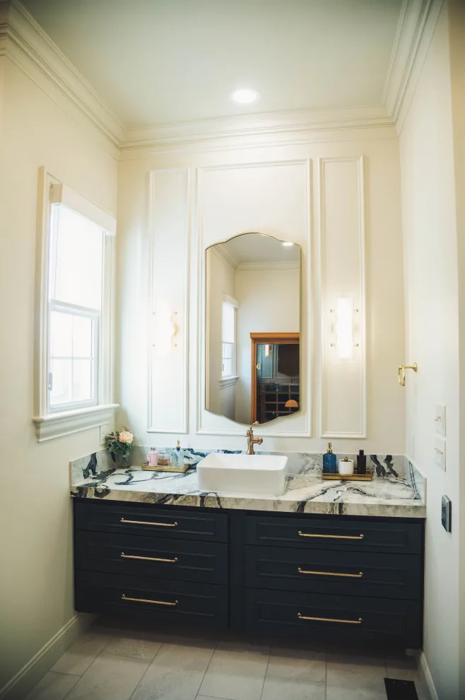 French Doctor Primary Bath by Wade Home Remodeling - Photo 35
