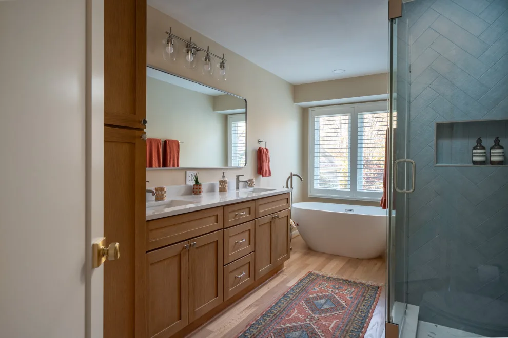 Contemporary Transitional Kitchen and Spa-Inspired Bathroom Renovation – Great Falls, VA by Fairfax Kitchen And Bath - Photo 11