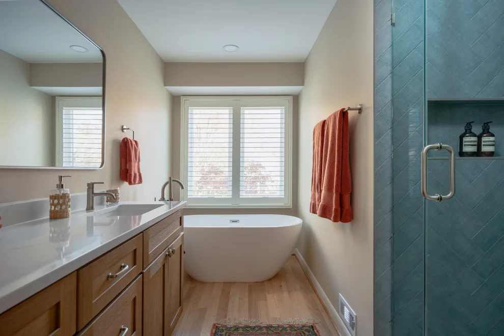 Contemporary Transitional Kitchen and Spa-Inspired Bathroom Renovation – Great Falls, VA by Fairfax Kitchen And Bath - Photo 17