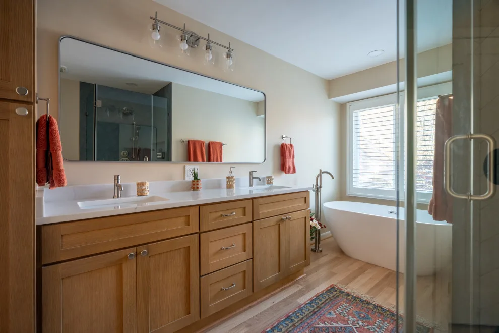 Contemporary Transitional Kitchen and Spa-Inspired Bathroom Renovation – Great Falls, VA by Fairfax Kitchen And Bath - Photo 23