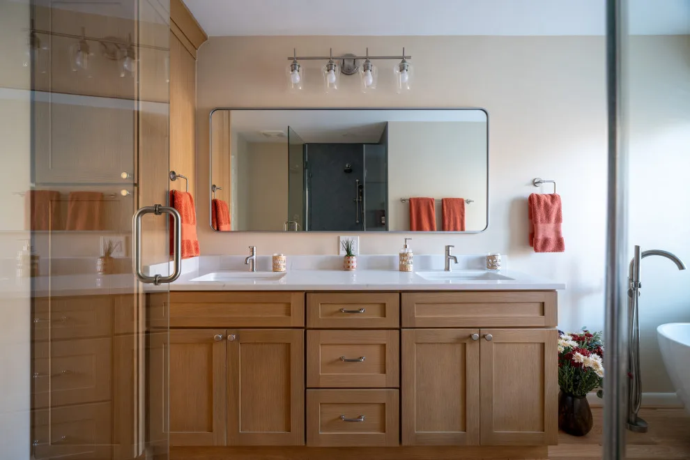 Contemporary Transitional Kitchen and Spa-Inspired Bathroom Renovation – Great Falls, VA by Fairfax Kitchen And Bath - Photo 26