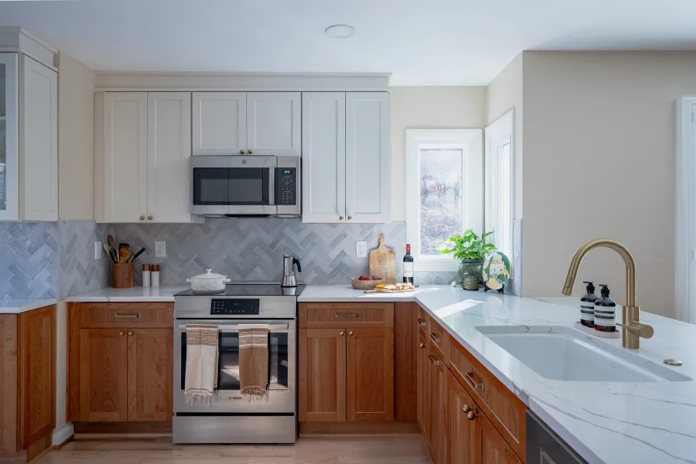 Contemporary Transitional Kitchen and Spa-Inspired Bathroom Renovation – Great Falls, VA by Fairfax Kitchen And Bath - Photo 25