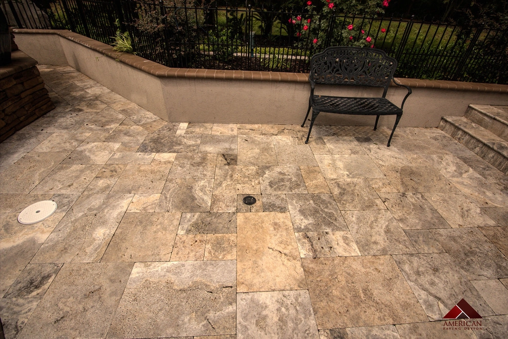 Travertine Pool Deck by American Paving Design - Photo 9