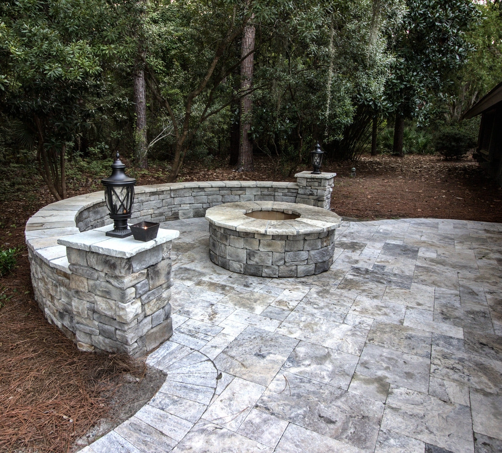 Natural Stone Outdoor Living Project by American Paving Design - Photo 3