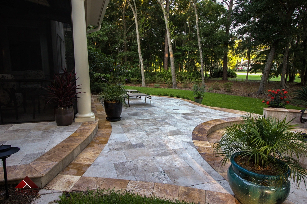 Beautfil Multi-Color Travertine Patio! by American Paving Design - Photo 7