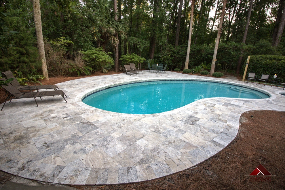Natural Stone Outdoor Living Project by American Paving Design - Photo 4