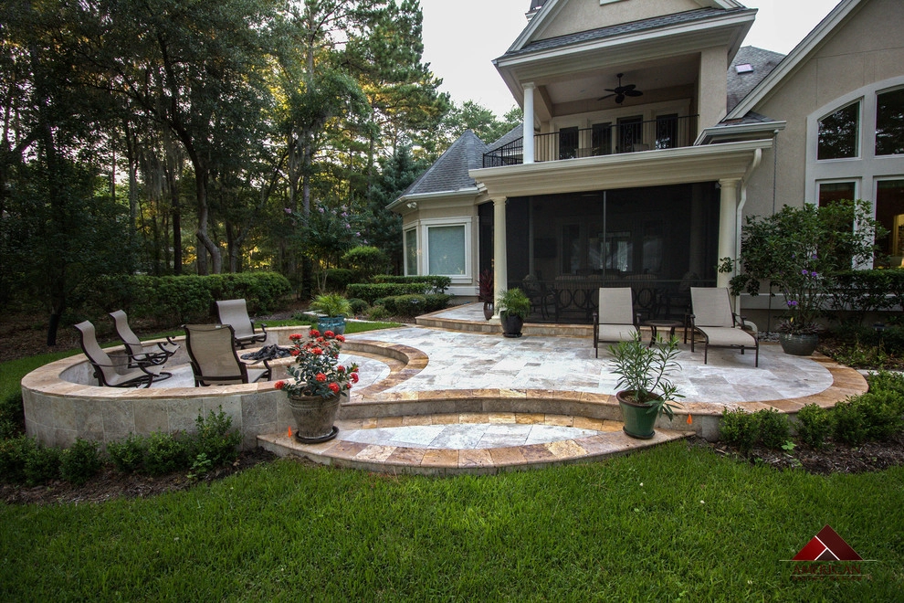 Beautfil Multi-Color Travertine Patio! by American Paving Design - Photo 5