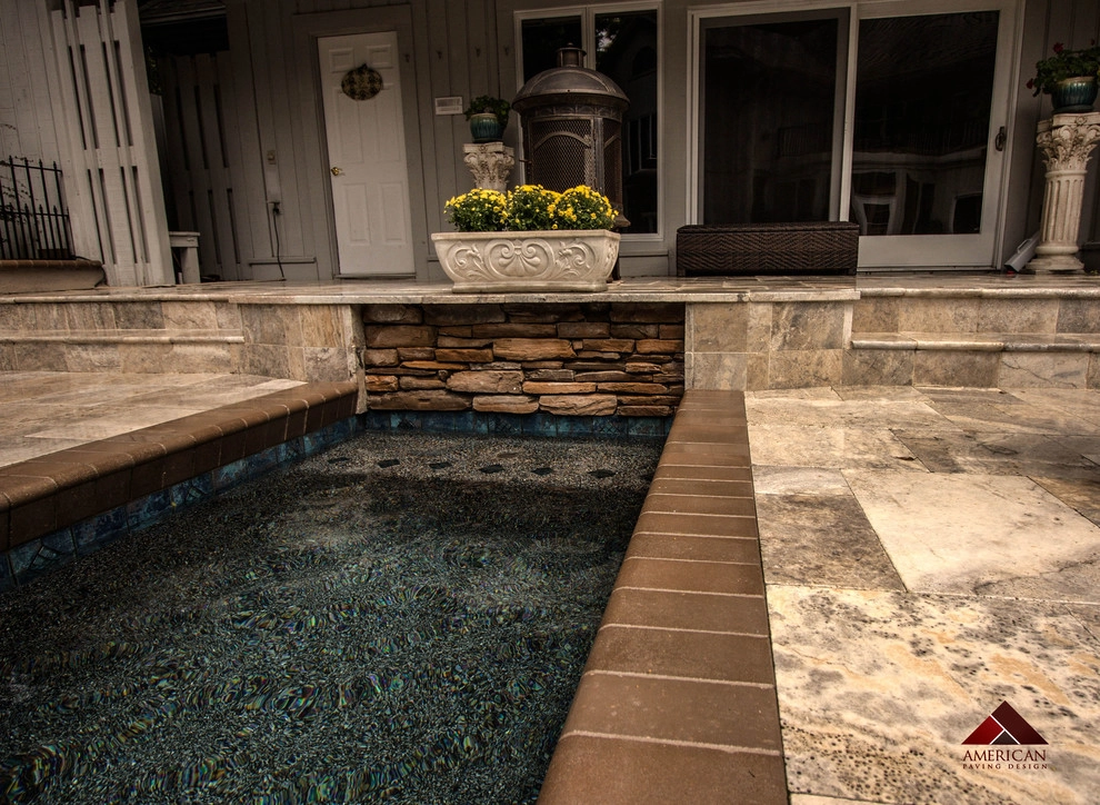 Travertine Pool Deck by American Paving Design - Photo 10