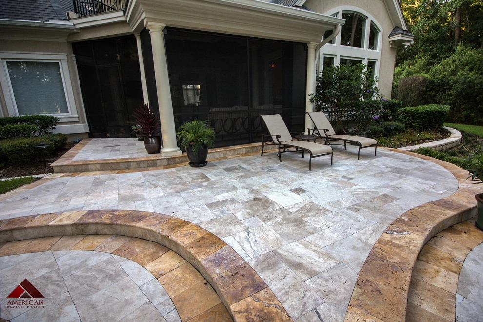 Beautfil Multi-Color Travertine Patio! by American Paving Design - Photo 3
