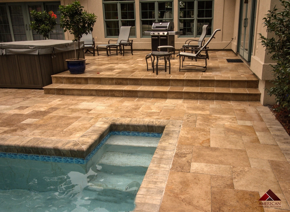 Gorgeous Natural Stone Pool Deck! by American Paving Design - Photo 3