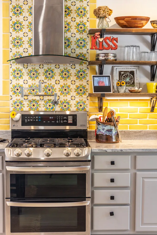 Eclectic and Fun Kitchen in West Asheville by Align Design LLC - Photo 8