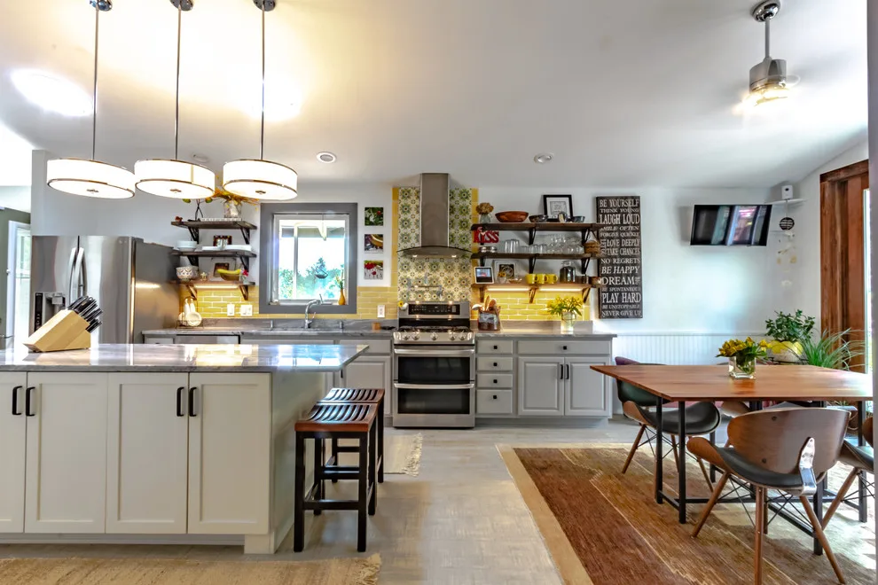 Eclectic and Fun Kitchen in West Asheville by Align Design LLC - Photo 17