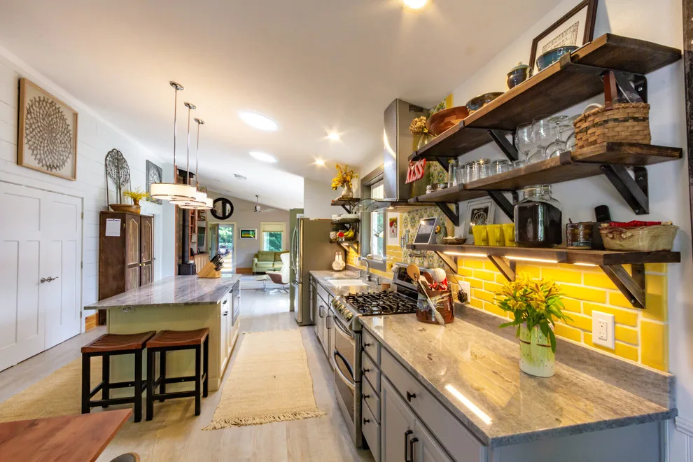 Eclectic and Fun Kitchen in West Asheville by Align Design LLC - Photo 19