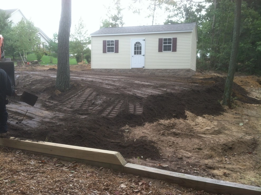 Pasadena MD, Grading for new Shed by AMJ Lawn And Landscape, Inc. - Photo 5