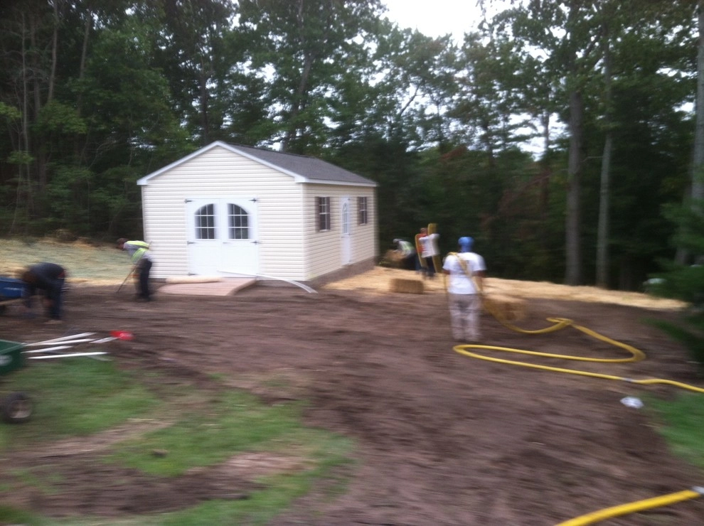 Pasadena MD, Grading for new Shed by AMJ Lawn And Landscape, Inc. - Photo 4