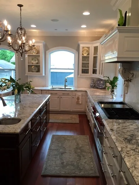 Ginger Quartz and White Ice Granite Countertop by North Lion Stone - Photo 2