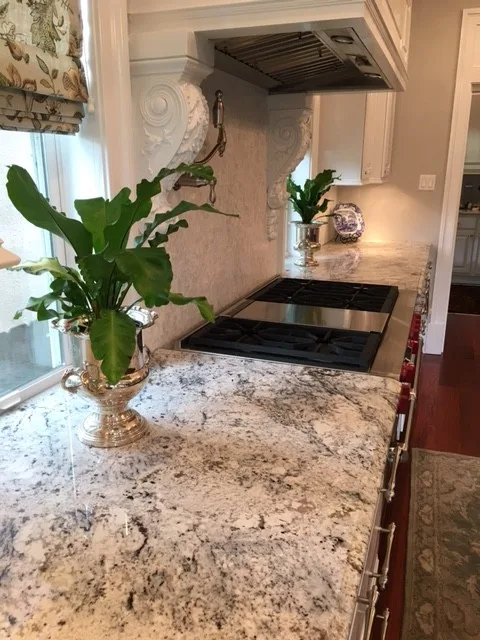 Ginger Quartz and White Ice Granite Countertop by North Lion Stone - Photo 8