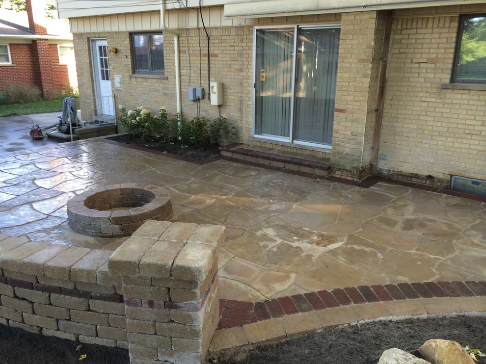 Livonia Raised Flagstone patio by Apex Landscape And Brick Services LLC - Photo 10
