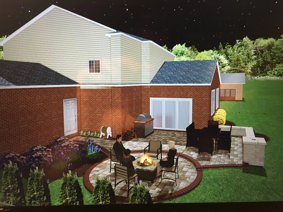 plymouth 2 level patio by Apex Landscape And Brick Services LLC - Photo 11