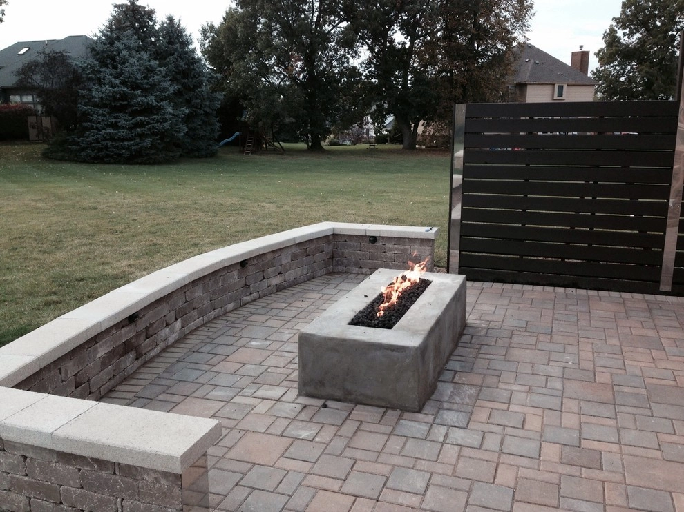AnnArbor patio and firepit by Apex Landscape And Brick Services LLC - Photo 2