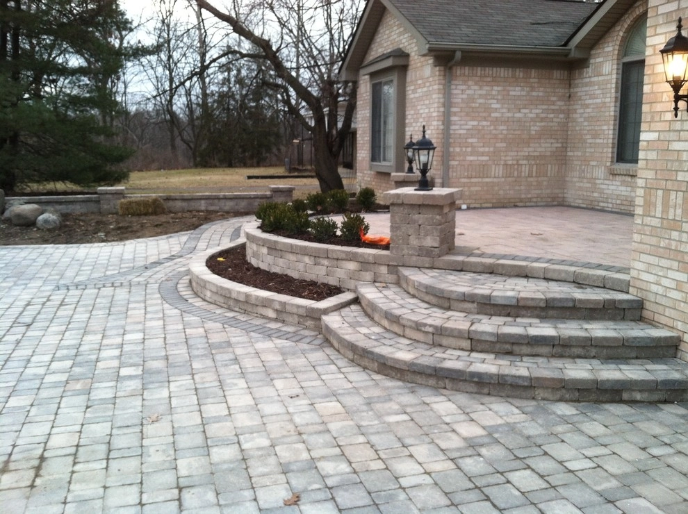 tumbled paver patios by Apex Landscape And Brick Services LLC - Photo 2