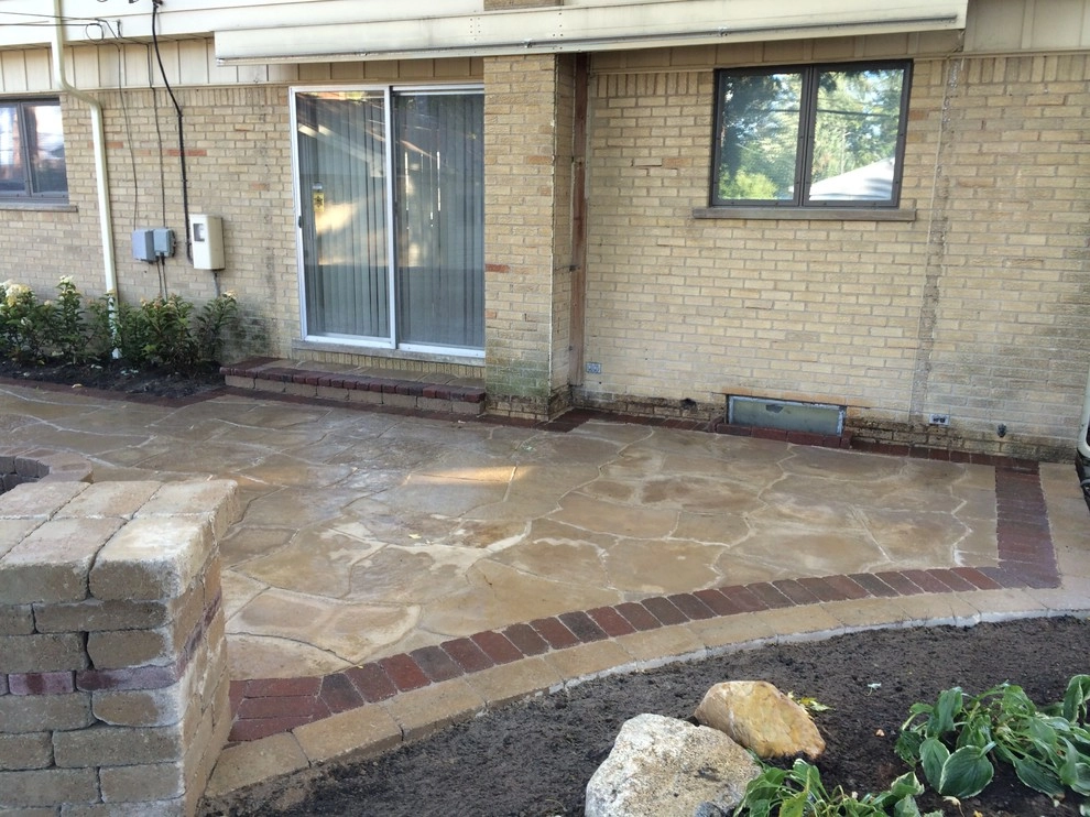 Livonia Raised Flagstone patio by Apex Landscape And Brick Services LLC - Photo 11