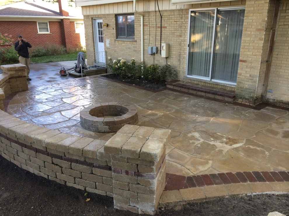 Livonia Raised Flagstone patio by Apex Landscape And Brick Services LLC - Photo 3