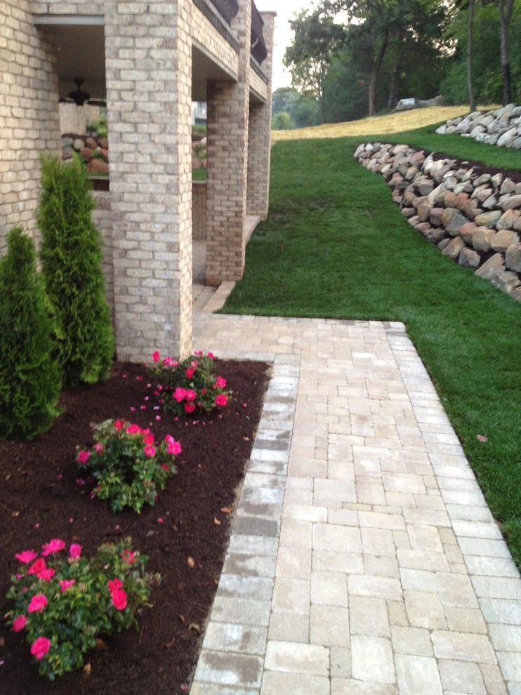 tumbled paver patios by Apex Landscape And Brick Services LLC - Photo 26