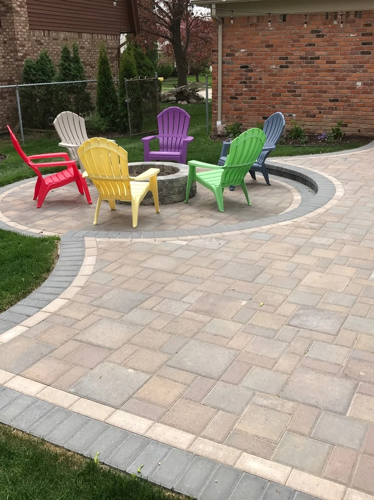 plymouth 2 level patio by Apex Landscape And Brick Services LLC - Photo 3