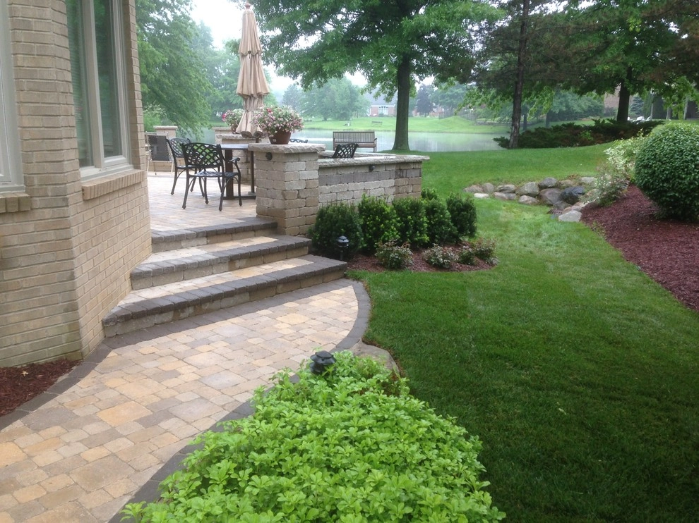 plymouth 2 level patio by Apex Landscape And Brick Services LLC - Photo 13