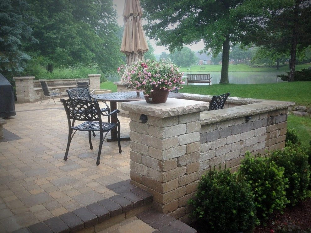 plymouth 2 level patio by Apex Landscape And Brick Services LLC - Photo 9