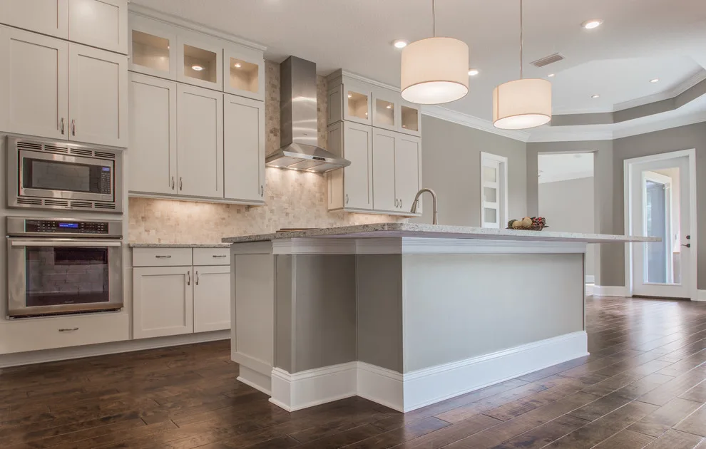 Transitional Kitchen and Bath in Grey and White by BeeTree Homes - Photo 2