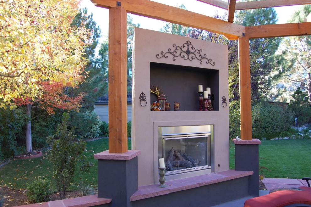 Pergola and Fireplace by Blue Lotus Outdoors - Photo 3