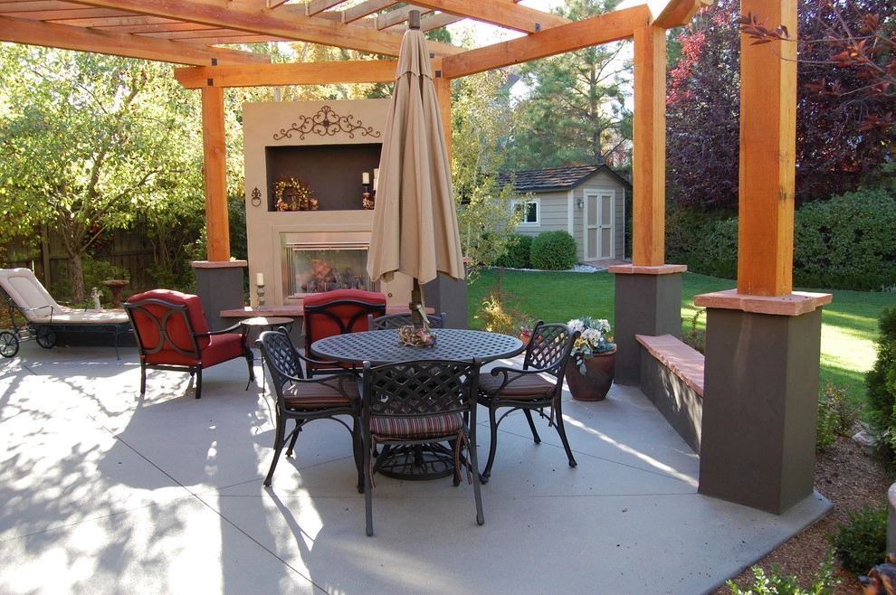 Pergola and Fireplace by Blue Lotus Outdoors - Photo 2