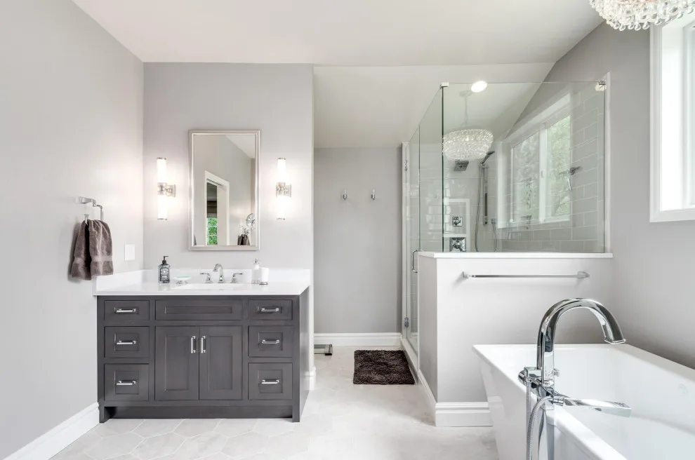 Couples' Master Bathroom; Designed by Linda Brooks by Kitchens On Broadway - Photo 2