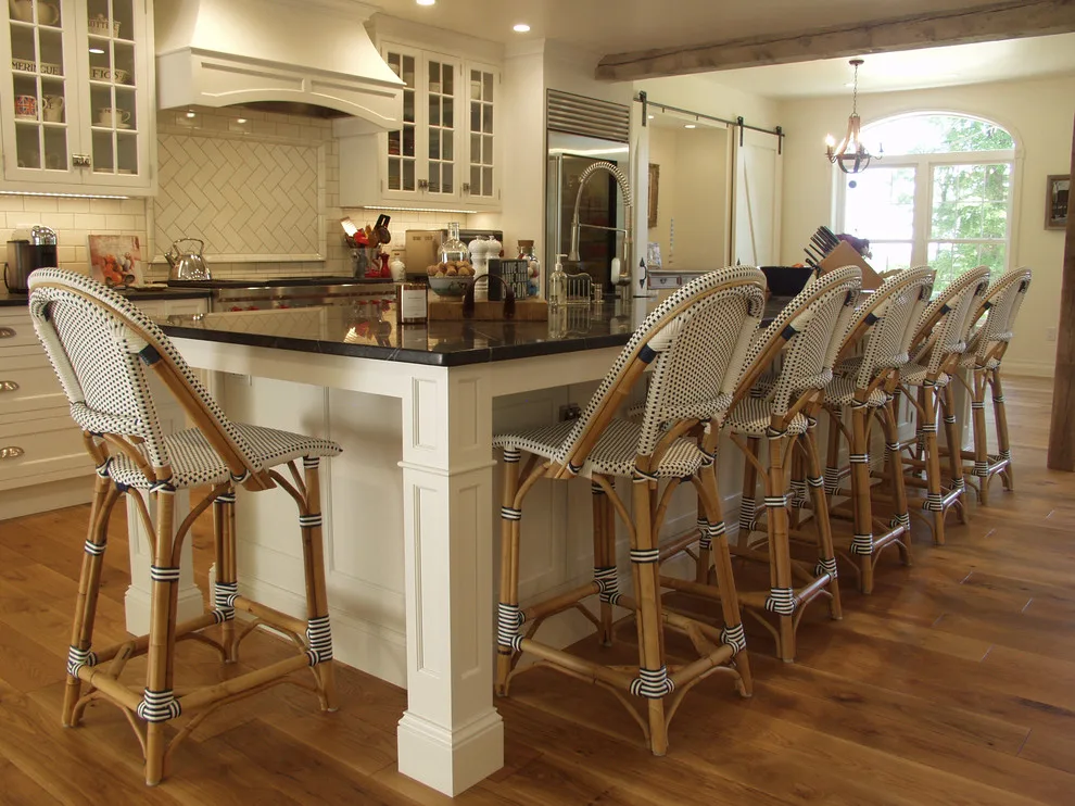 White Painted Kitchen with Wood Hood Insert by Featherstone Cabinetry & Design - Photo 4