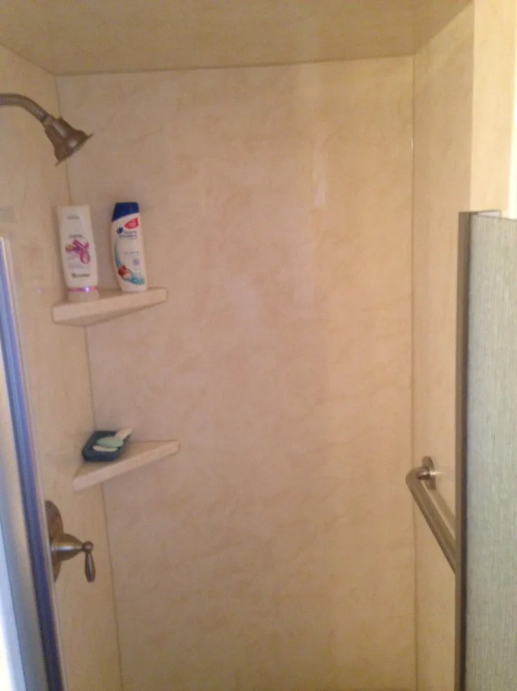 Glossy Ivory Marble Wall Surround by Re-Bath - Photo 5