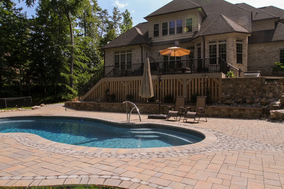 Pool, Patio, Outdoor Living Space with Shower by Ayers Hardscapes & Landscapes LLC - Photo 39
