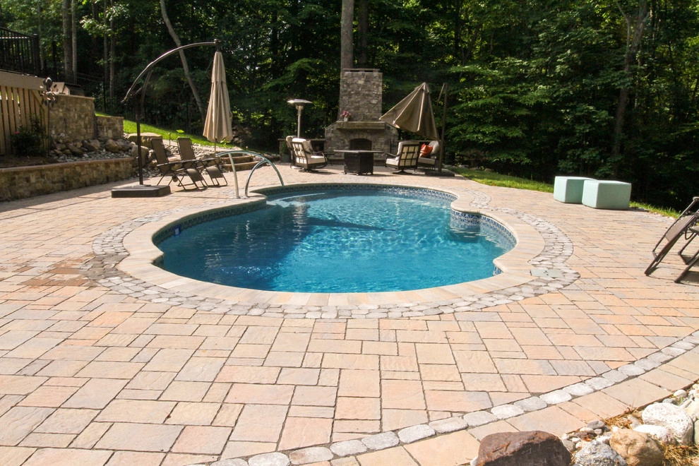 Pool, Patio, Outdoor Living Space with Shower by Ayers Hardscapes & Landscapes LLC - Photo 17
