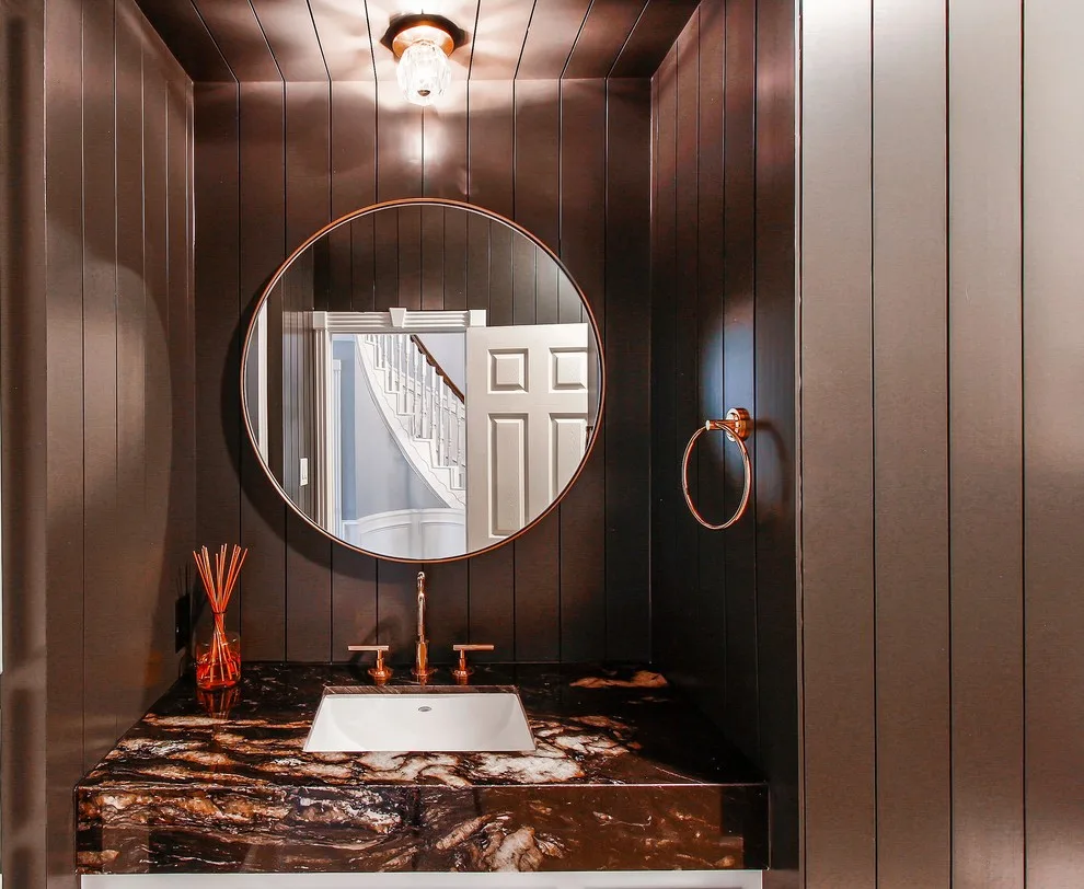 Modern Powder Room in Katy, TX by DGB Construction & Remodeling - Photo 2