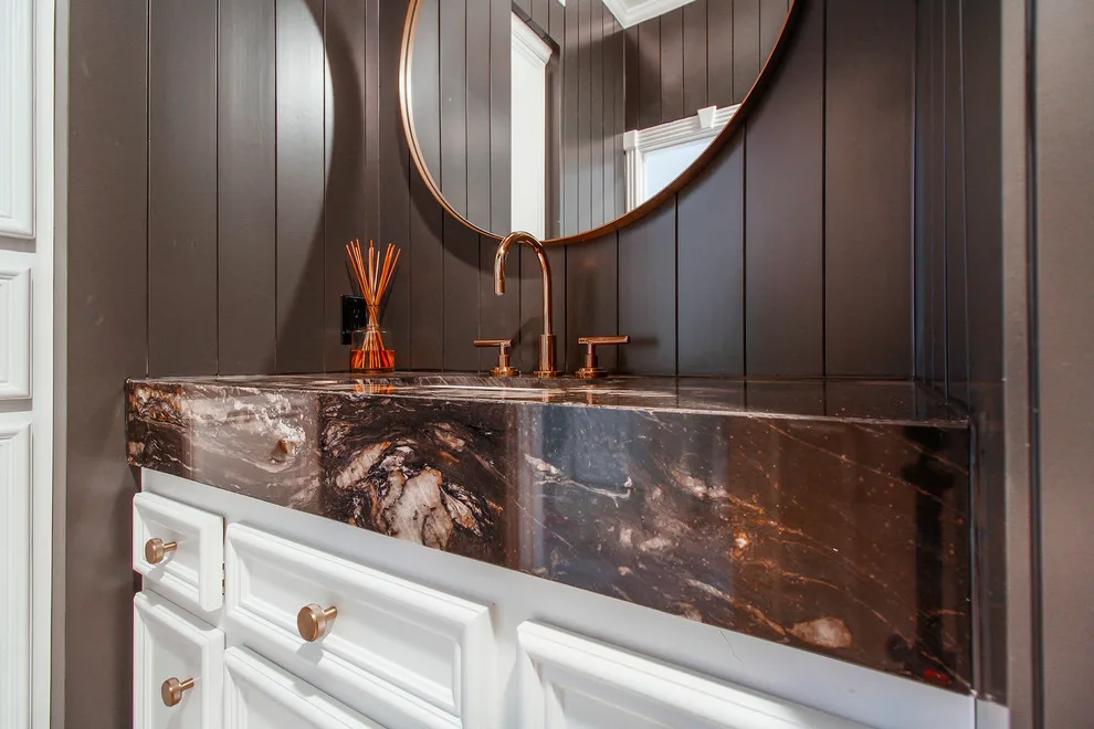 Modern Powder Room in Katy, TX by DGB Construction & Remodeling - Photo 3