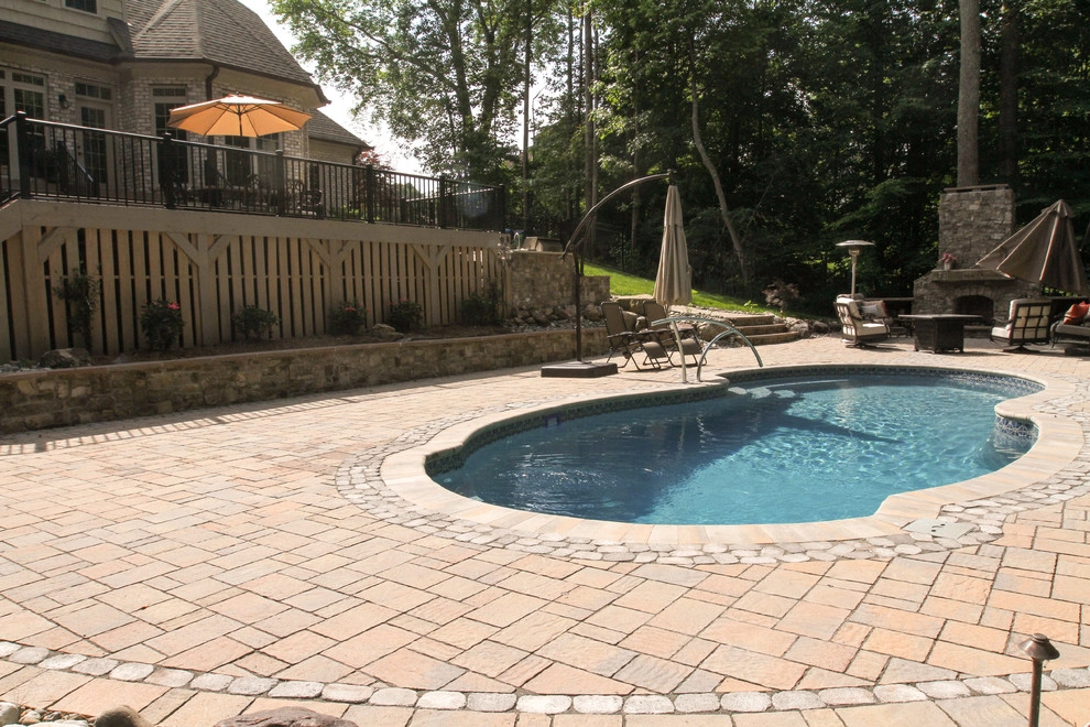 Pool, Patio, Outdoor Living Space with Shower by Ayers Hardscapes & Landscapes LLC - Photo 9