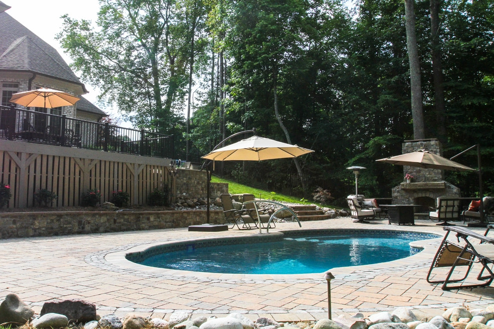 Pool, Patio, Outdoor Living Space with Shower by Ayers Hardscapes & Landscapes LLC - Photo 16