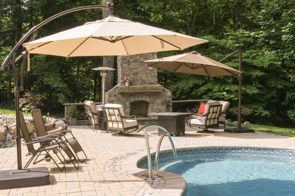 Pool, Patio, Outdoor Living Space with Shower by Ayers Hardscapes & Landscapes LLC - Photo 18
